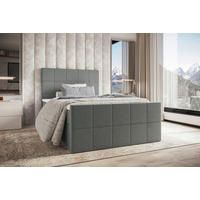 BOXBETT 100/200 cm  in Grau  - Grau, KONVENTIONELL, Kunststoff/Textil (100/200cm) - Boxxx