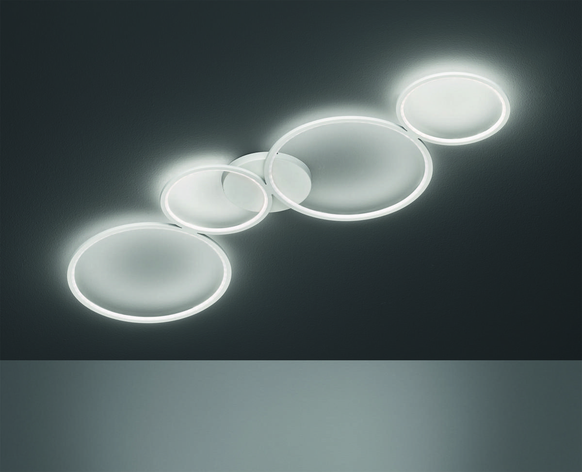 LED-DECKENLEUCHTE Rondo 97/5,5/34,3 cm   - Weiß, Design, Metall (97/5,5/34,3cm) - Trio Leuchten