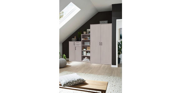 KOMMODE  in 72/110/36 cm  - Kaschmir/Schwarz, Basics, Holzwerkstoff/Kunststoff (72/110/36cm) - Xora