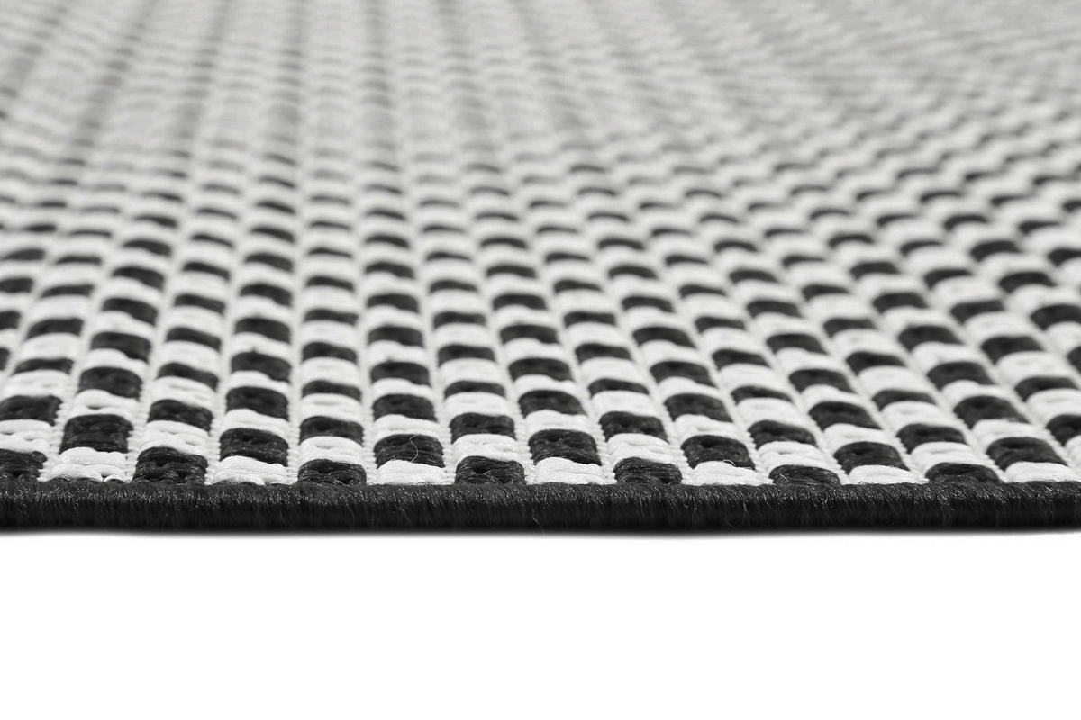 OUTDOORTEPPICH 133/200 cm Raccoon Schwarz  - Schwarz, Design, Textil (133/200cm) - Esprit