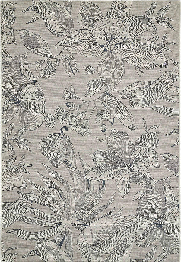 OUTDOORTEPPICH 160/230 cm  - Blau/Silberfarben, KONVENTIONELL, Kunststoff (160/230cm) - Ambia Garden