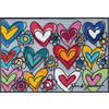 FUßMATTE 50/75 cm With Love, All Things  - Multicolor, Trend, Kunststoff/Textil (50/75cm) - wash+dry