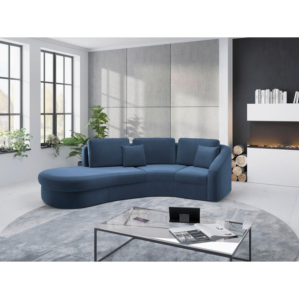 Sit & More ROHOVÁ SEDAČKA, textil, modrá