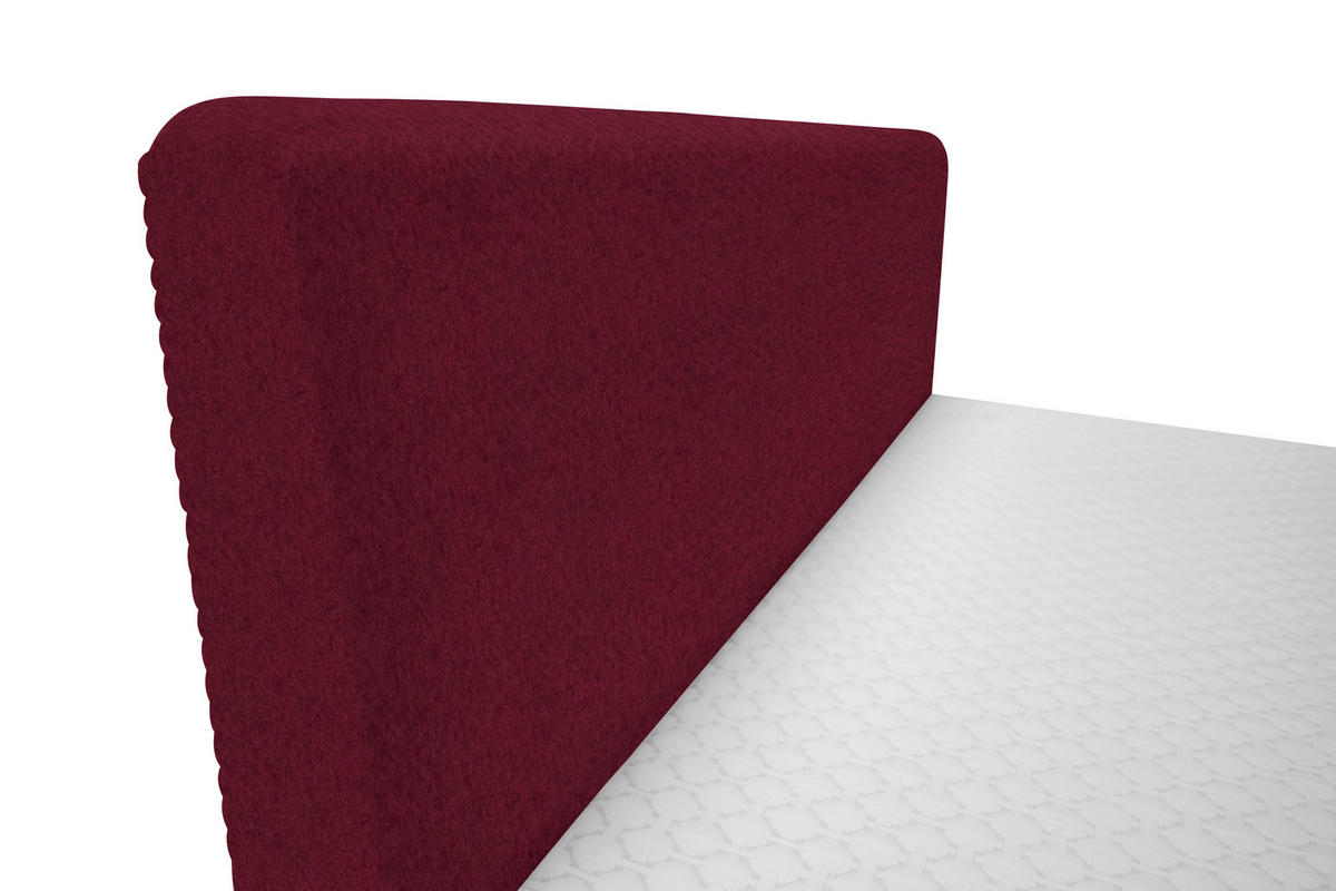 BOXBETT 160/200 cm  in Rot  - Rot/Schwarz, Design, Holz/Holzwerkstoff (160/200cm) - Xora