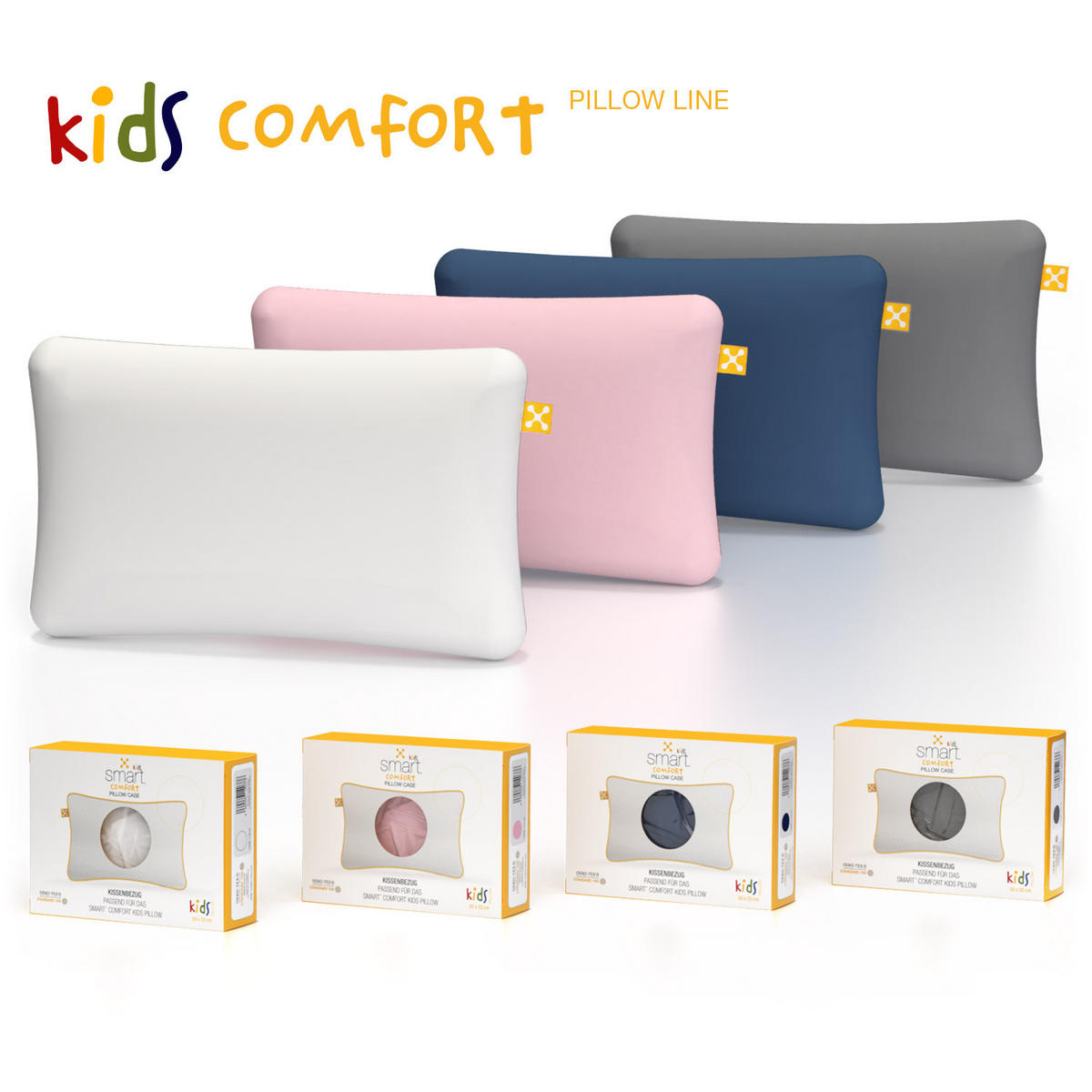 NACKENKISSENBEZUG KIDS COMFORT  - Hellrosa, Basics, Textil (50/32cm) - Smartsleep