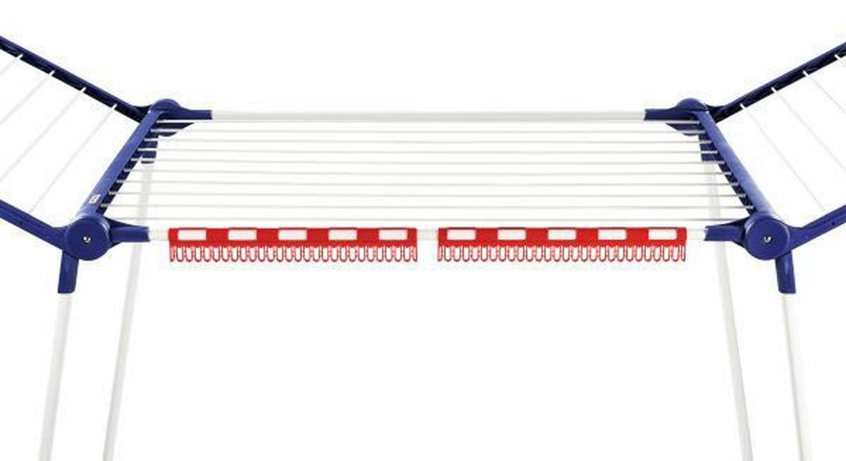 USCĂTOR DE RUFE VERTICAL - albastru/alb, Basics, plastic (87/157/66cm) - Leifheit