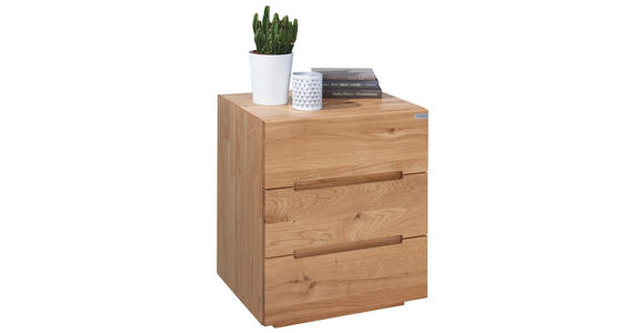 NACHTSCHRANK 50/60/40 cm Wildeiche massiv  - Eichefarben, KONVENTIONELL, Holz (50/60/40cm) - Valnatura