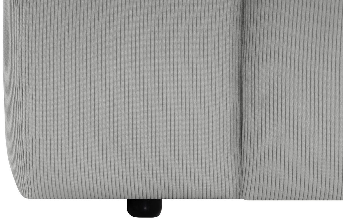HÖRNSOFFA i manchester ljusgrå  - ljusgrå/svart, Design, textil/plast (252/170cm) - MID.YOU