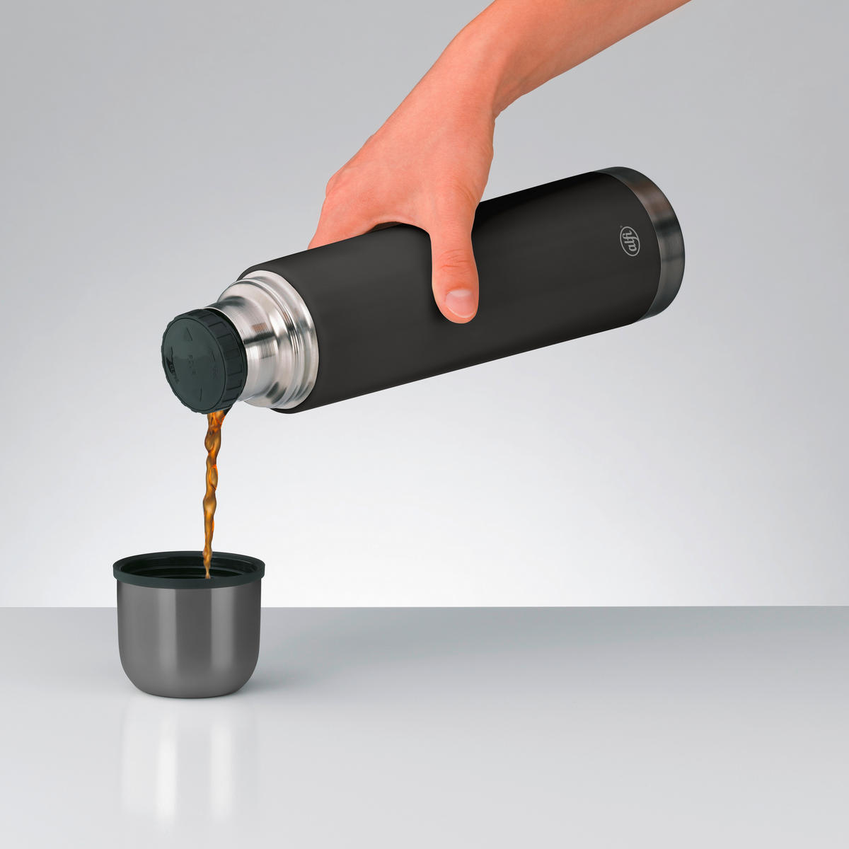 ISOLIERFLASCHE ISOTHERM ECO 0,75 L  - Schwarz, Design, Metall (0,75l) - Alfi