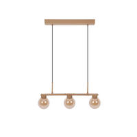 HÄNGELEUCHTE 73/13/150 cm  - Braun, KONVENTIONELL, Glas/Metall (73/13/150cm) - Näve