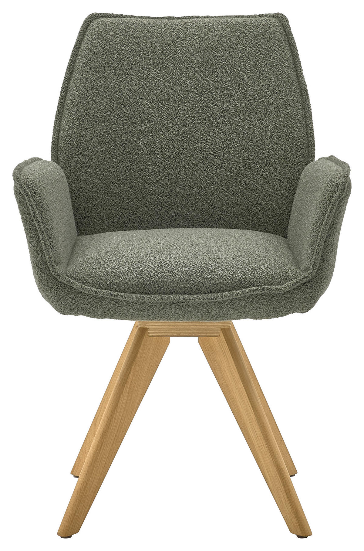 ARMLEHNSTUHL  in Bouclé  - Wildeiche/Eichefarben, Design, Holz/Textil (63/91/65cm) - Musterring