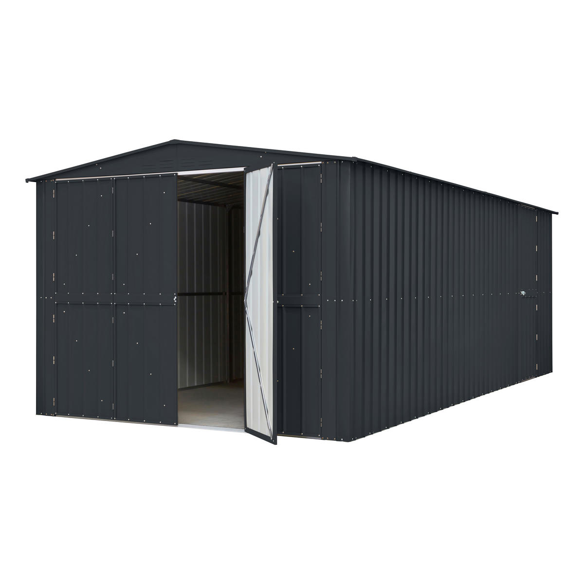 GERÄTEHAUS 308/224,6/465 cm  - Anthrazit, Basics, Metall (308/224,6/465cm)