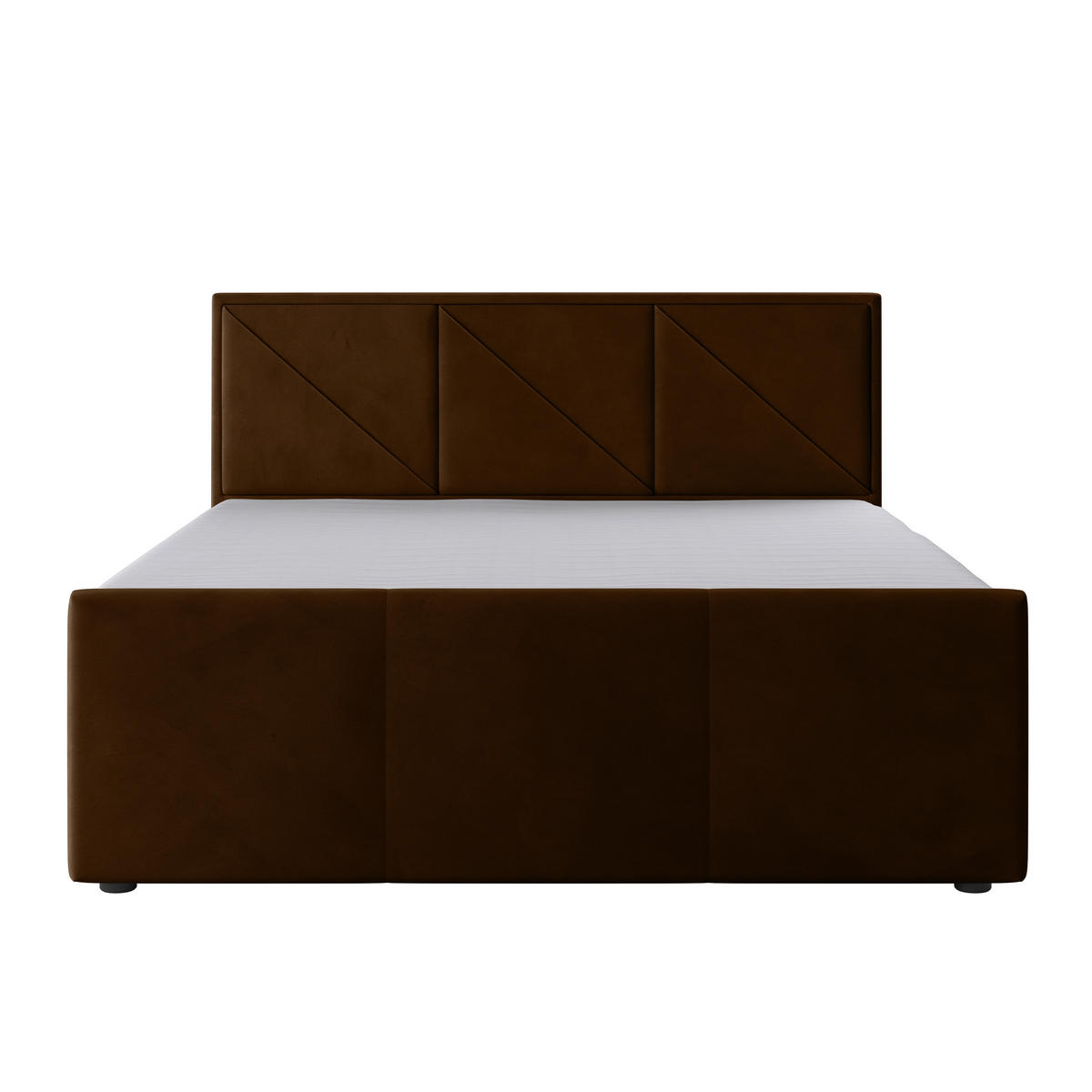 POSTELJA BOXSPRING 180 cm   x 200 cm  , kovina, umetna masa, tekstil, karton, leseni material rjava  - črna/rjava, Moderno, kovina/umetna masa (180/200cm) - MID.YOU