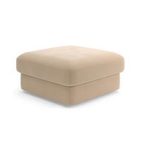 HOCKER in Textil Sandfarben  - Sandfarben/Schwarz, MODERN, Kunststoff/Textil (97/46/97cm) - Sit & More