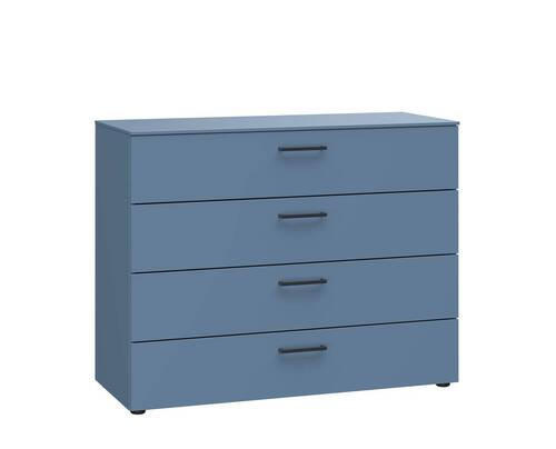 KOMMODE Primolar Garda  in 100/79/41 cm  - Blau/Schwarz, Design, Holzwerkstoff/Kunststoff (100/79/41cm) - Xora