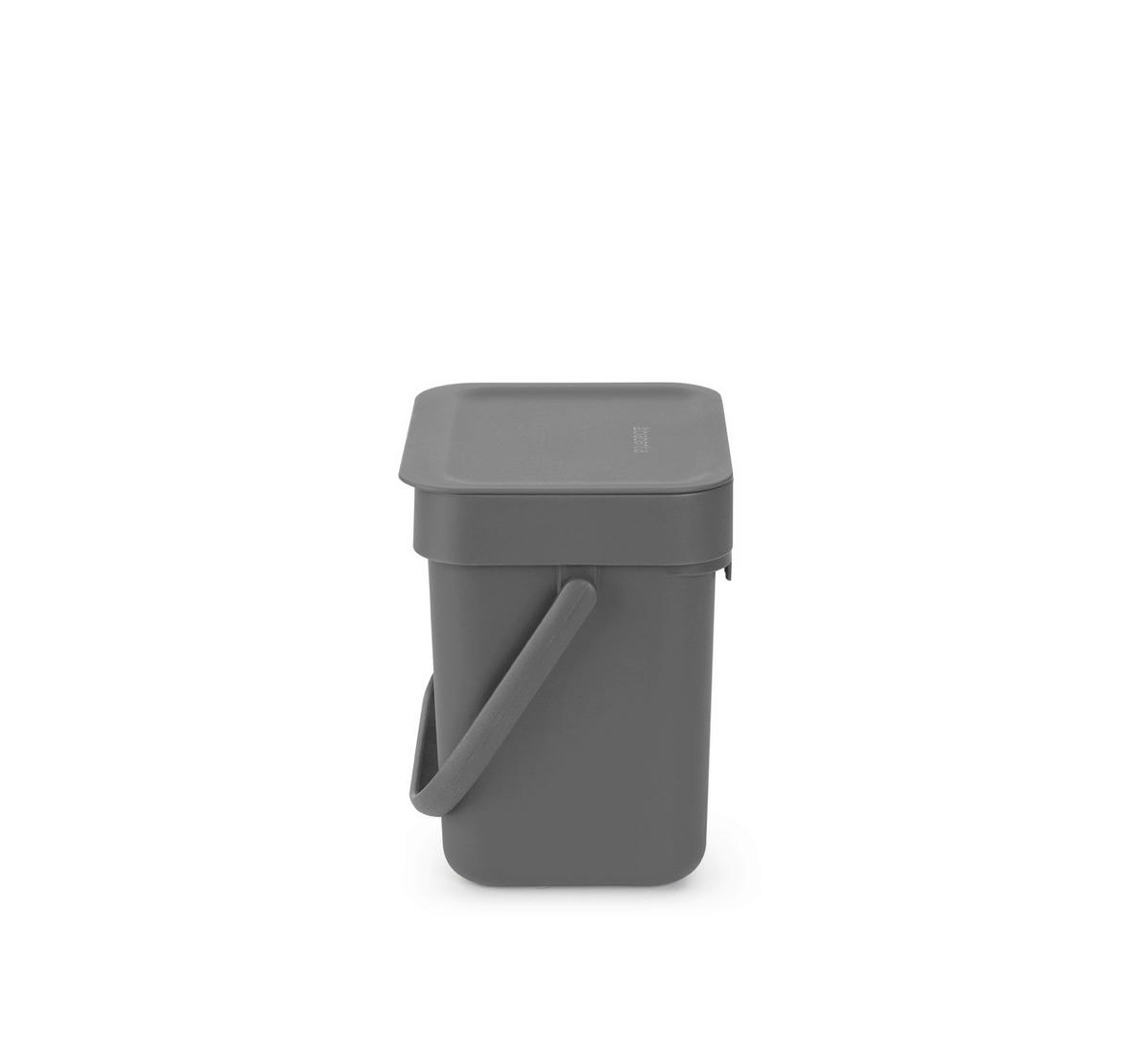 KOŠ ZA SMETI - siva/črna, Basics, umetna masa (13.9/17.4/18.8cm) - Brabantia