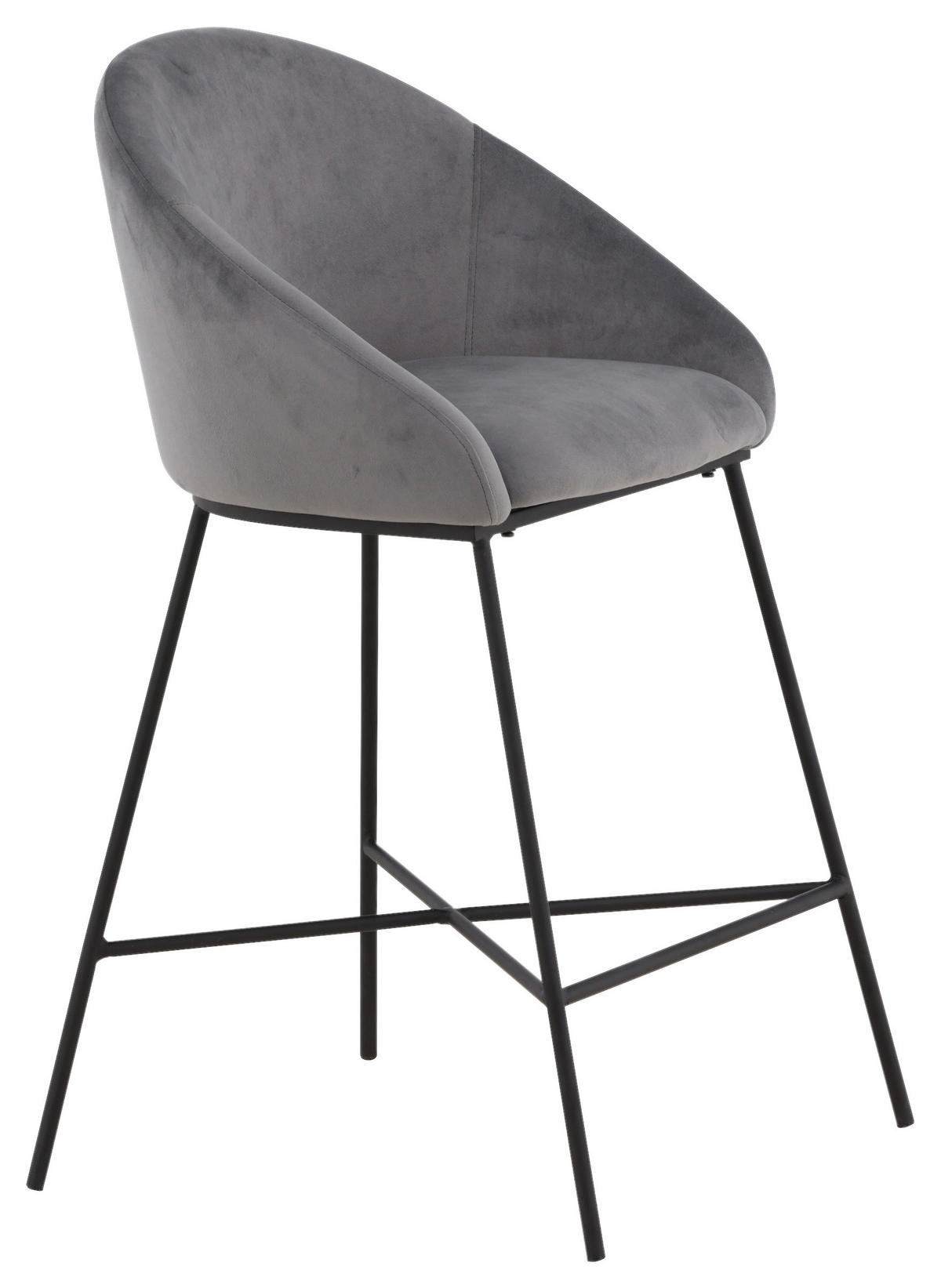 BARPALL i svart, mörkgrå  - mörkgrå/svart, Design, metall/textil (58,5/97/57cm) - Livetastic