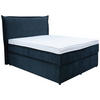 BOXSPRING KREVET 120/200 cm     tamnoplava  - tamnoplava/crna, Konvencionalno, tekstil/plastika (120/200cm) - Boxxx