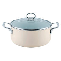 POSODA ZA KUHANJE  Avorio  4 l  kovina  24 cm  - barve šampanjca, Basics, kovina/steklo (24cm) - Riess