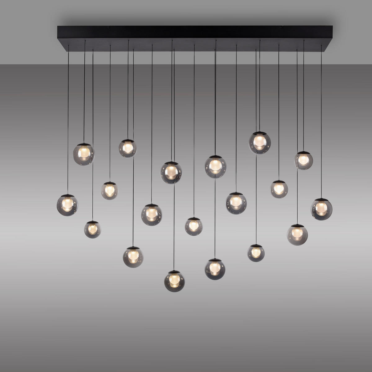 LED-PENDELLEUCHTE 150/40/180 cm   - Anthrazit, Design (150/40/180cm) - Neuhaus PURE