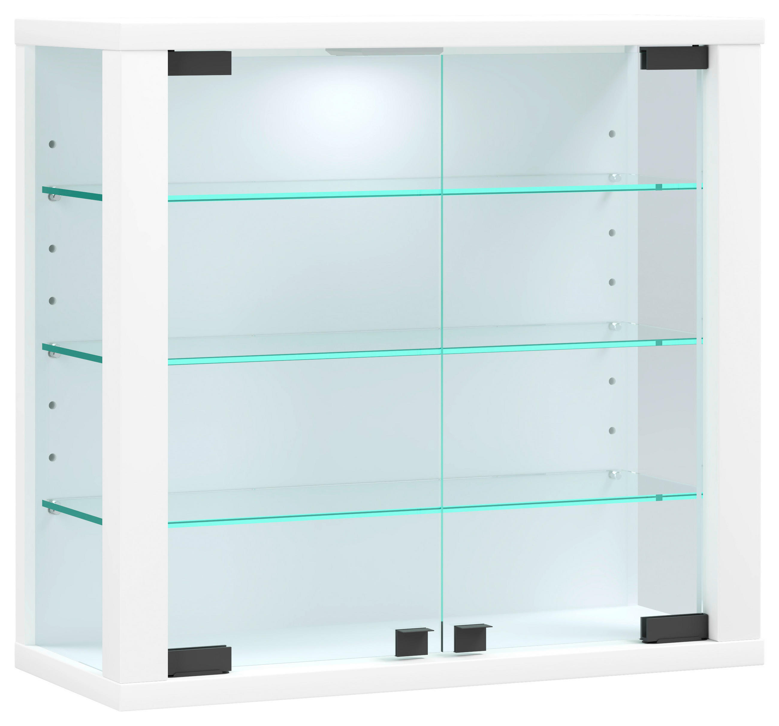 HÄNGEVITRINE in Weiß  - Weiß, Design, Glas/Holzwerkstoff (43/40/18cm) - MID.YOU
