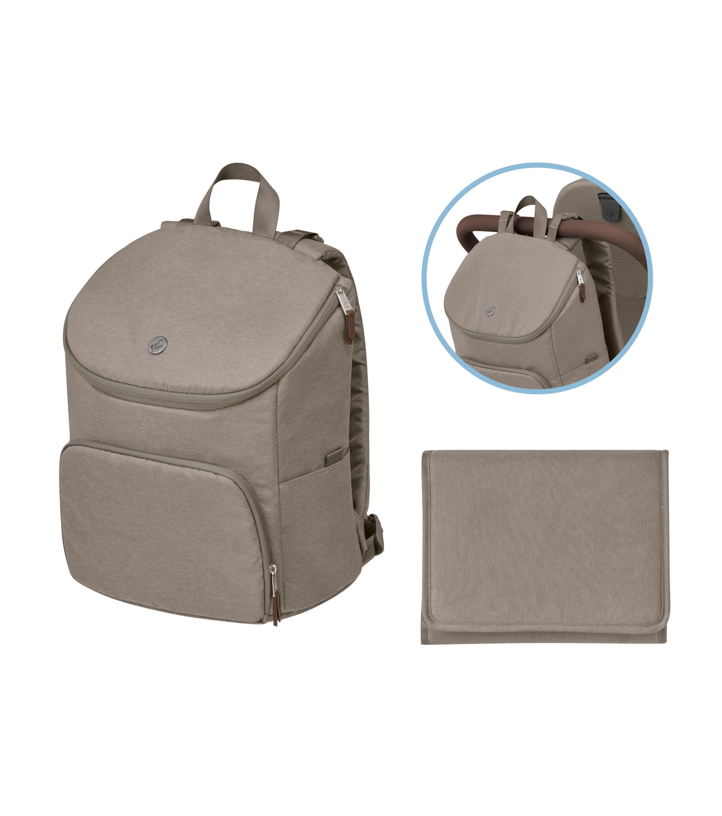 KINDERWAGENAUSSTATTUNG Oxford  - Braun, Basics, Kunststoff/Textil - Maxi-Cosi