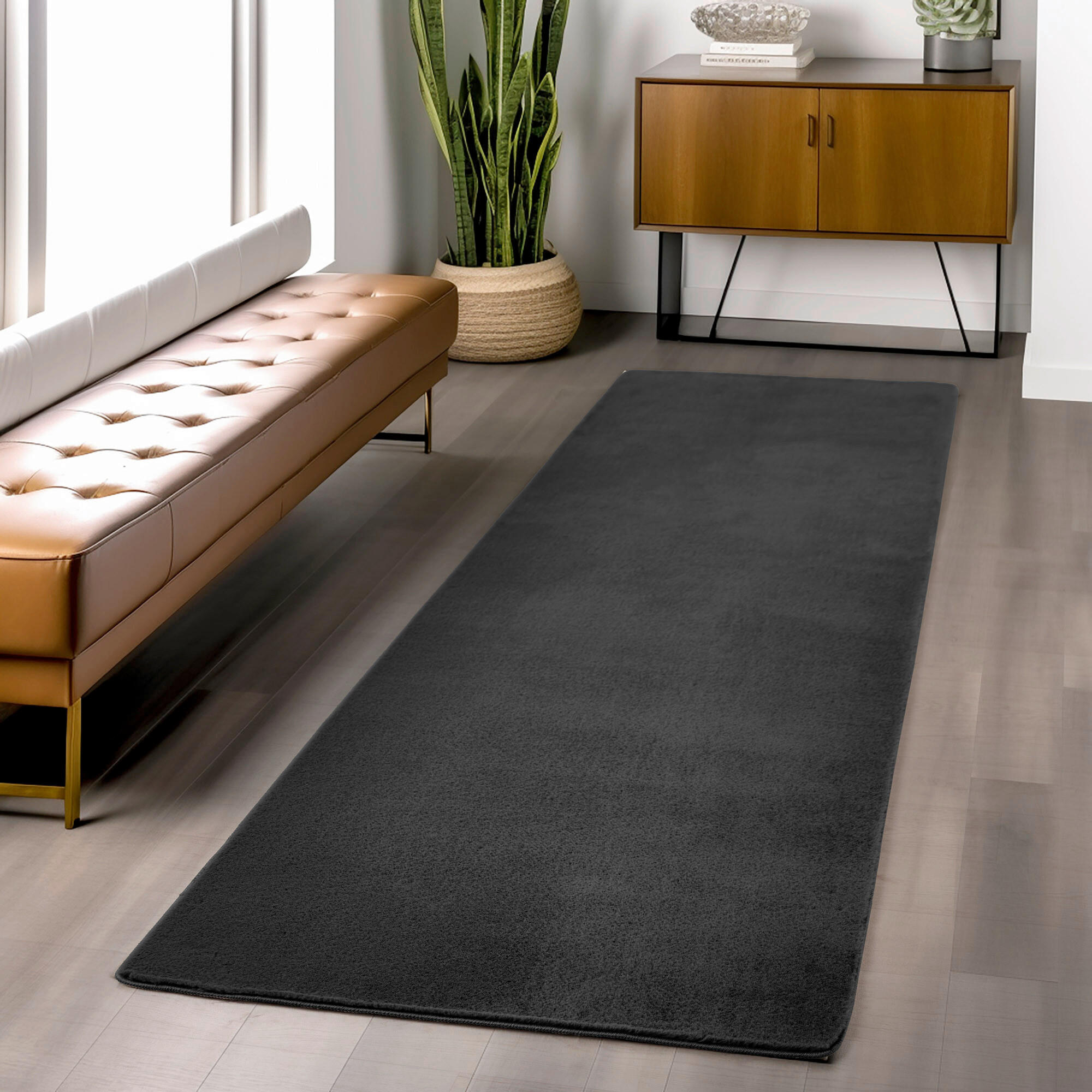 WEBTEPPICH 80/150 cm Joy Schwarz  - Schwarz, Design, Textil (80/150cm)