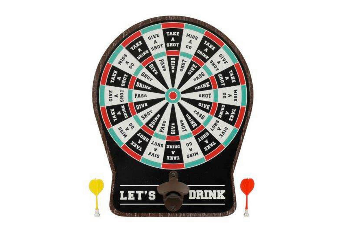 TERČ NA ŠIPKY - vícebarevná, Basics, kov/kompozitní dřevo (32/40/3.80cm)