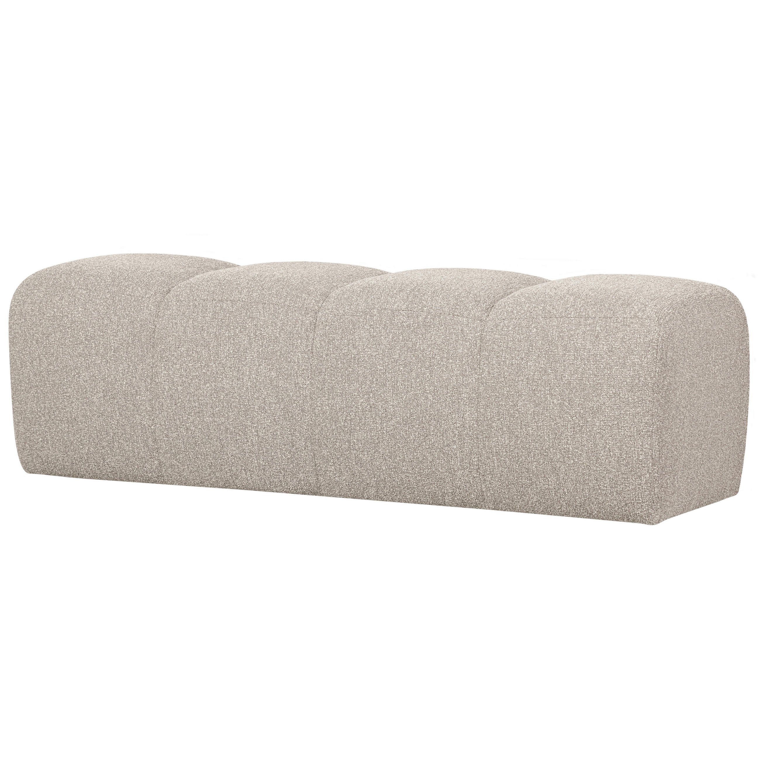 SITZBANK in Textil Beige  - Beige, Design, Textil (164/49/45cm) - Livetastic
