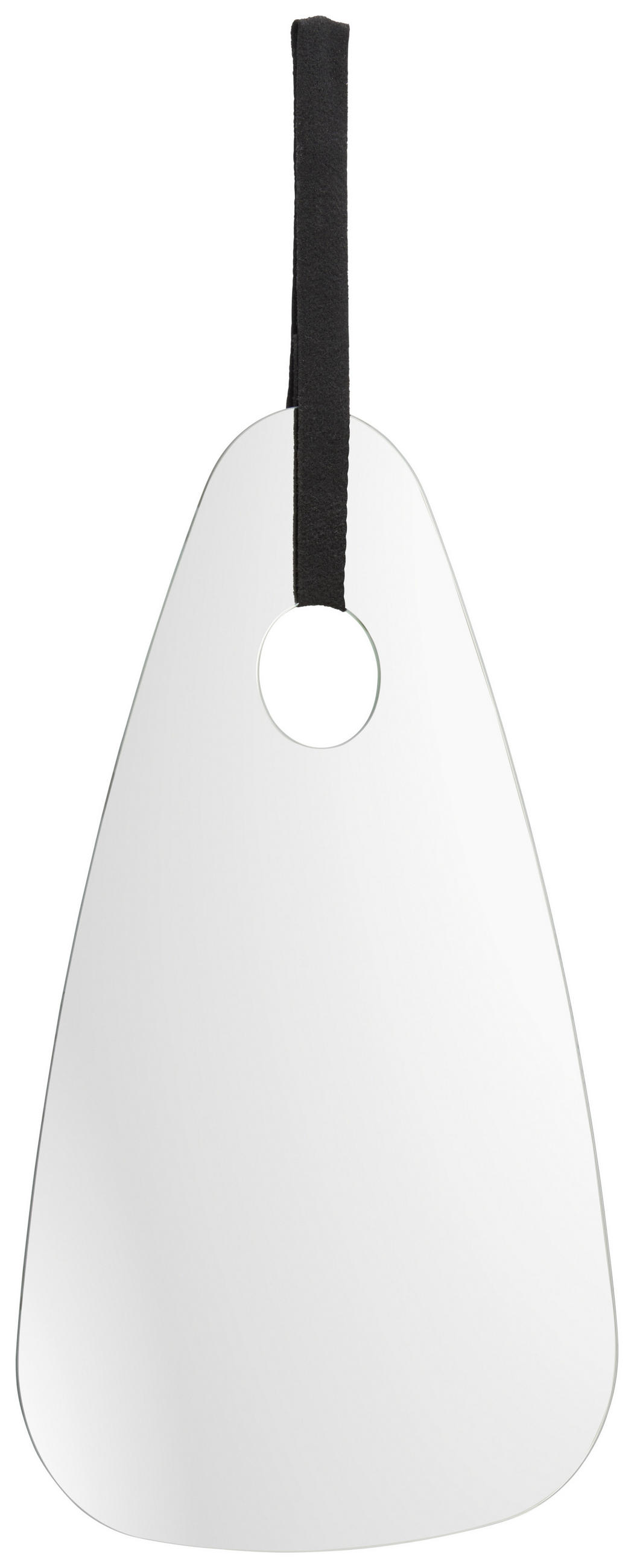NÁSTĚNNÉ ZRCADLO 45/70/3 cm  - černá, Basics, textil/sklo (45/70/3cm) - Carryhome