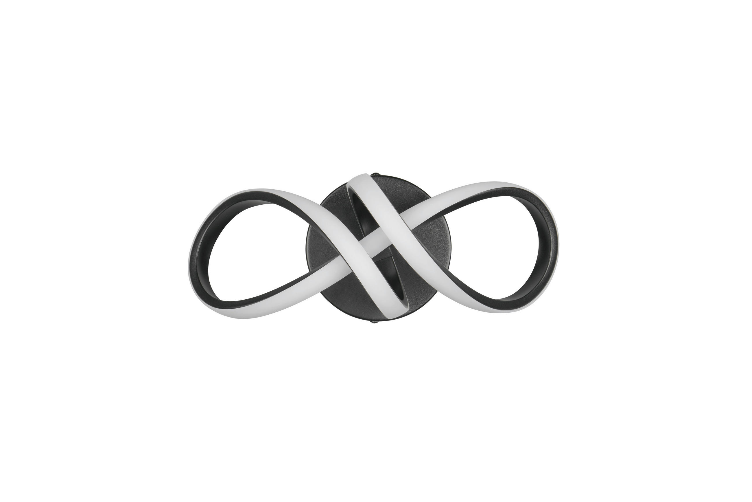 PLAFONIERĂ CU LED - negru, Design, metal (28,0cm)