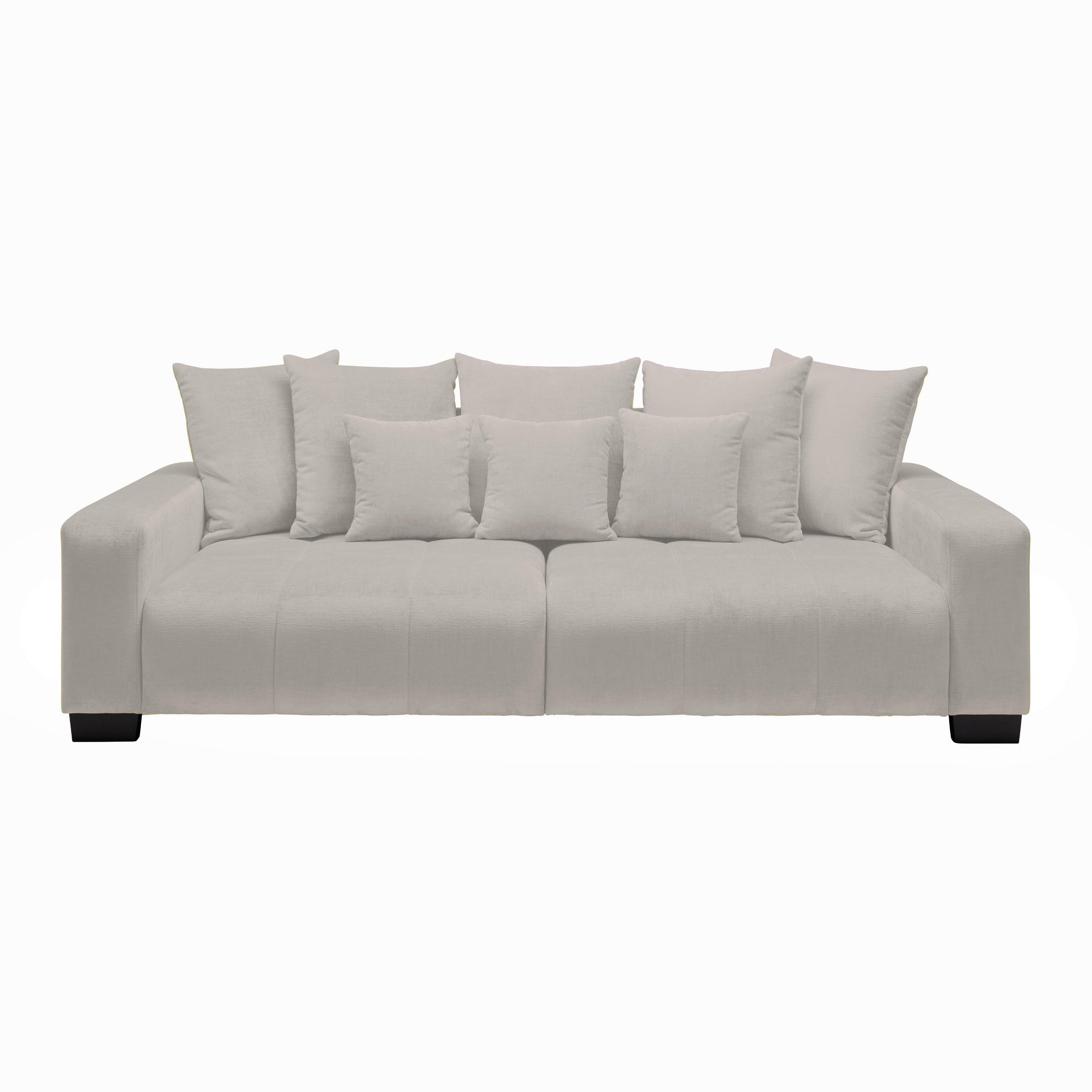 BIG SOFFA i cremefärgad  - svart/cremefärgad, Modern, trä (246/93/124cm) - MID.YOU