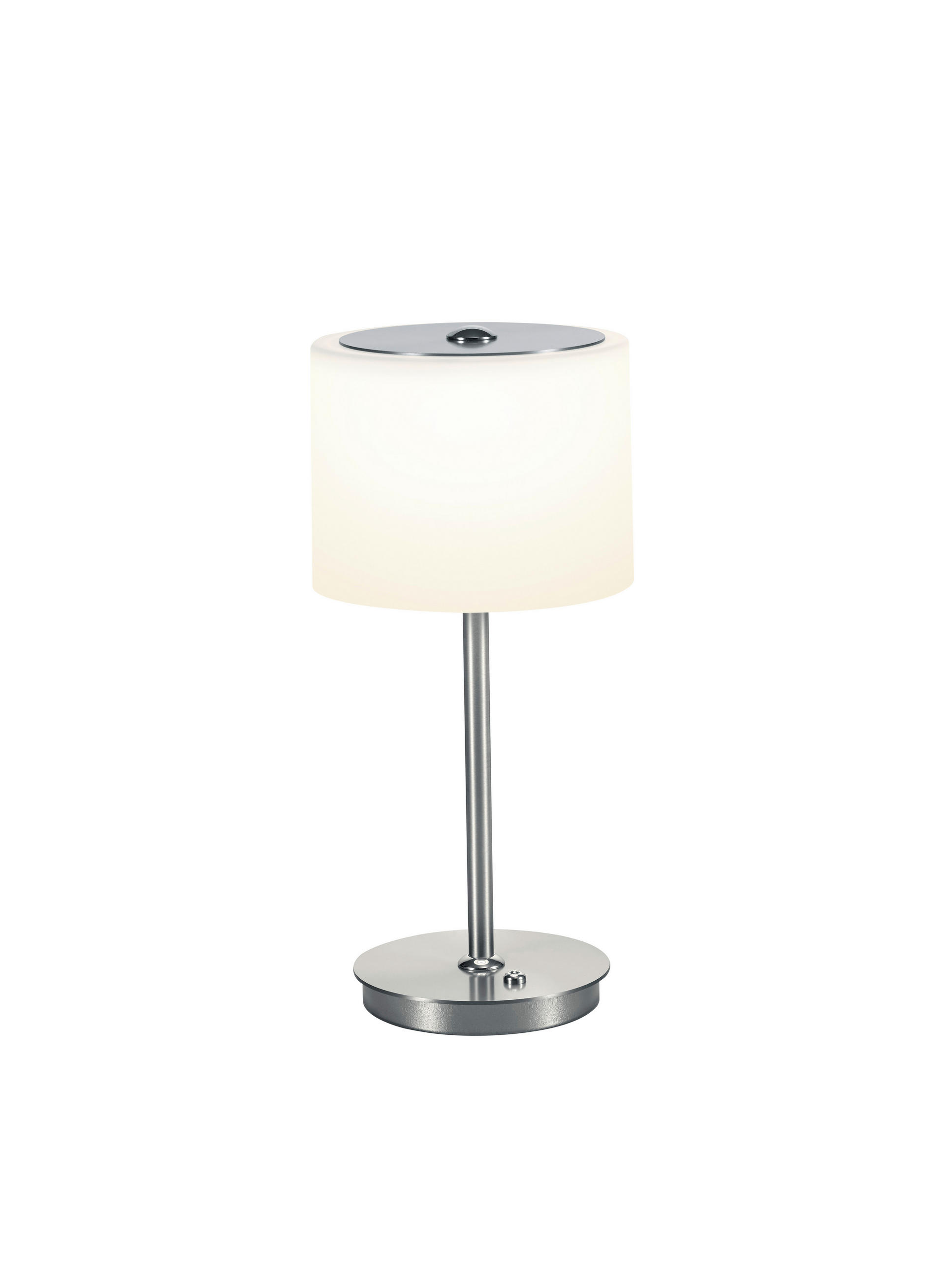 LED-TISCHLEUCHTE 16/34 cm   - Nickelfarben, Design, Glas/Metall (16/34cm) - Bankamp
