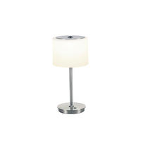 LED-TISCHLEUCHTE 16/34 cm   - Nickelfarben, Design, Glas/Metall (16/34cm) - Bankamp