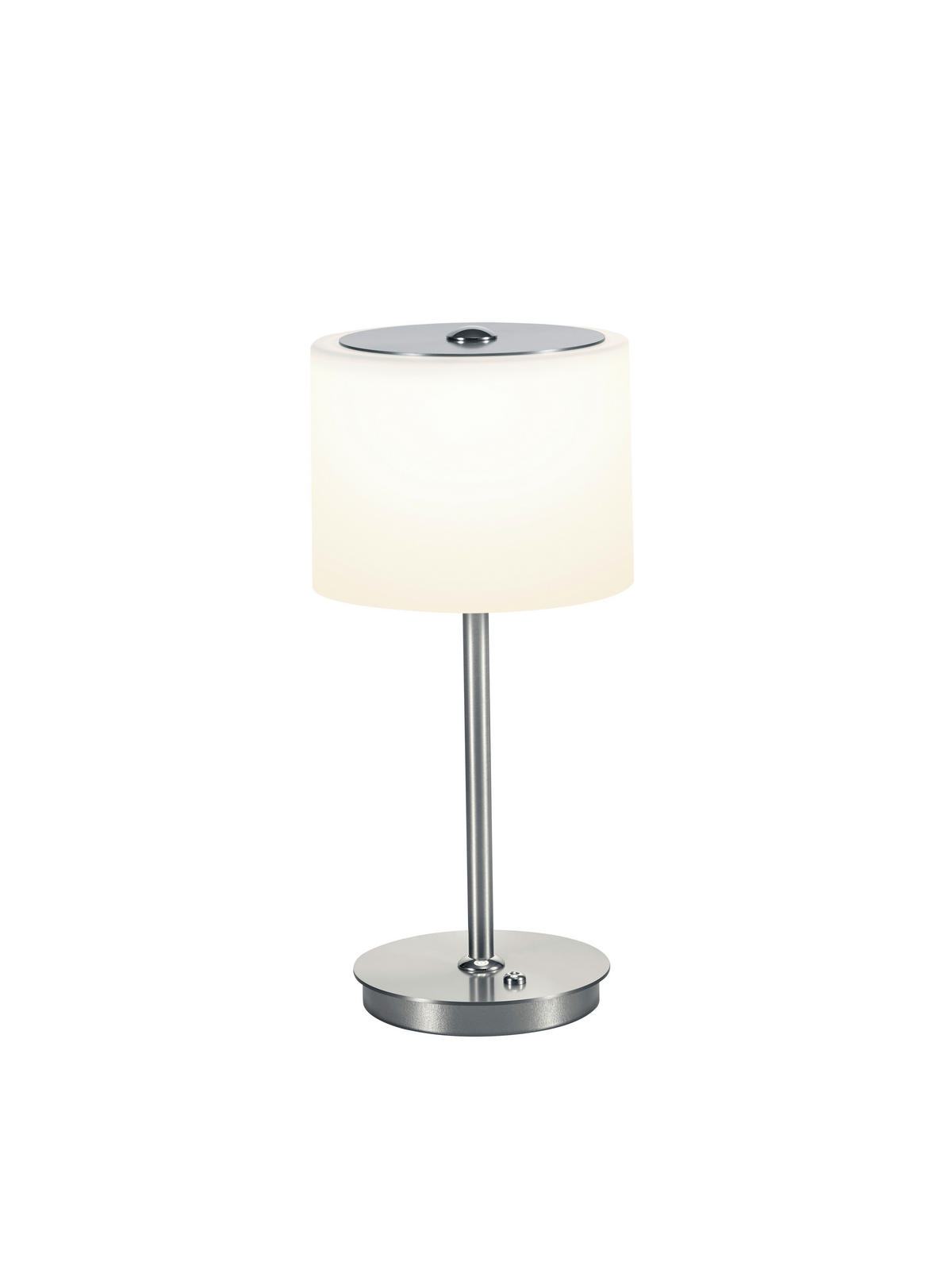 LED-TISCHLEUCHTE 16/34 cm   - Nickelfarben, Design, Glas/Metall (16/34cm) - Bankamp