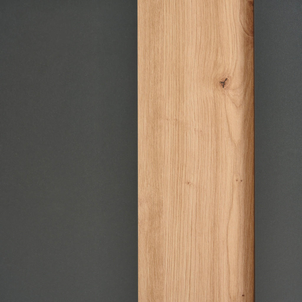 Thumbnail - home24 Waschbeckenunterschrank Palium, Anthrazit, Eiche Artisan, Metall, 60x56x32 cm, Made in Germany, hängend, Badezimm...