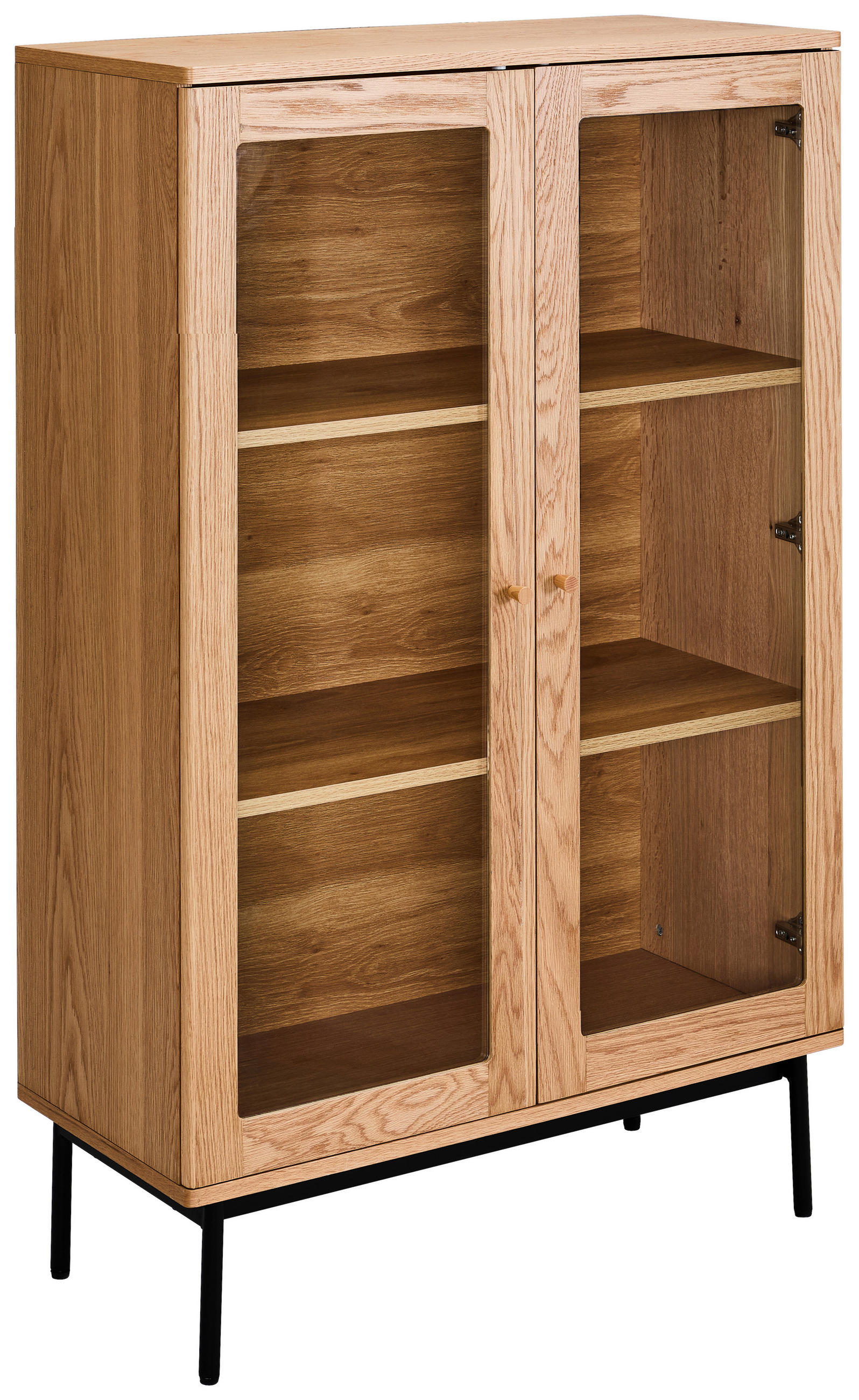 HIGHBOARD  90/140/40 cm  - Klar/Schwarz, Design, Glas/Holz (90/140/40cm) - MID.YOU
