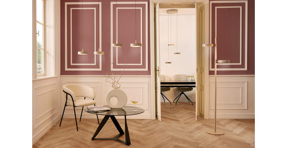 LED-HÄNGELEUCHTE 46.5/180 cm  - Sandfarben, Design, Metall (46.5/180cm) - Dieter Knoll