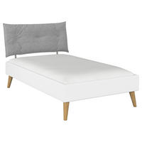 BETT 120/200 cm  in Weiß  - Wildeiche/Weiß, Design, Holz/Holzwerkstoff (120/200cm) - Carryhome