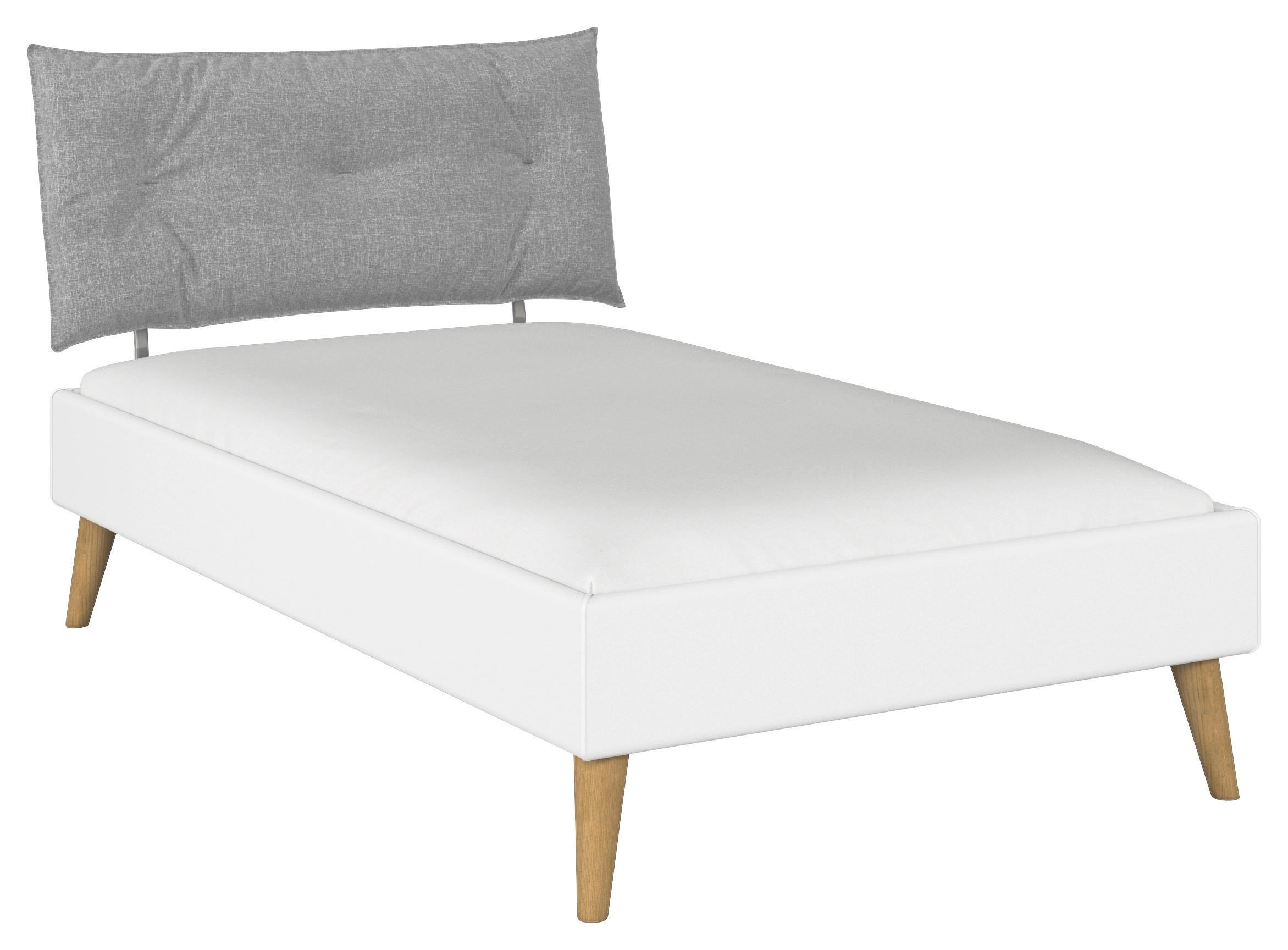 Carryhome Bett Weiß 120x200 cm