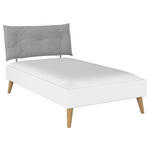 BETT 120/200 cm  in Weiß  - Wildeiche/Weiß, Design, Holz/Holzwerkstoff (120/200cm) - Carryhome