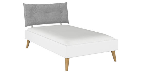 BETT 120/200 cm  in Weiß  - Wildeiche/Weiß, Design, Holz/Holzwerkstoff (120/200cm) - Carryhome