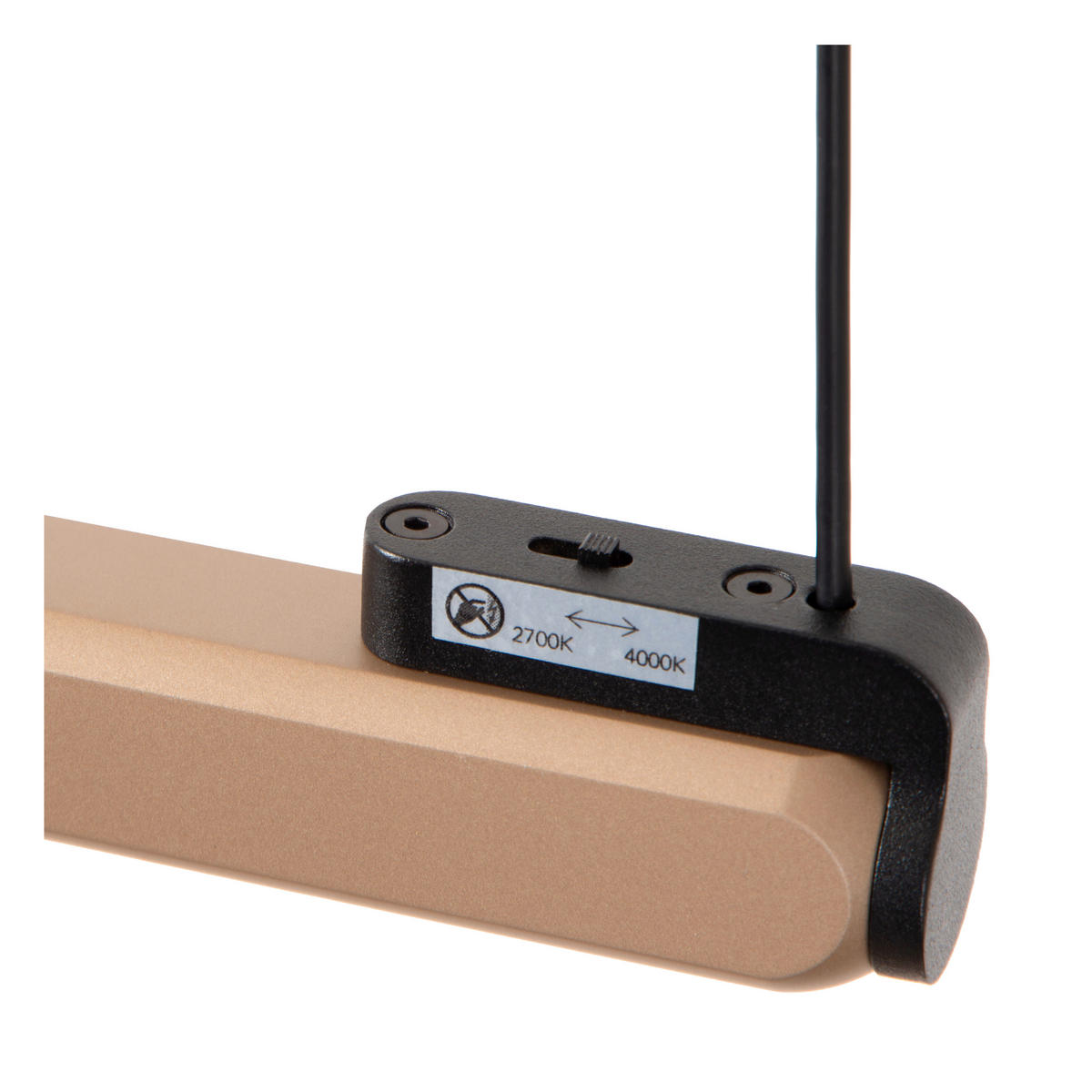 LED-HÄNGELEUCHTE BRAGA 150/5/207.9 cm   - Braun, Design, Metall (150/5/207.9cm) - Lucide