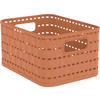 AUFBEWAHRUNGSBOX     - Koralle, Basics, Kunststoff (13,7/9,8/18,3cm) - Rotho