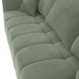 SCHLAFSOFA Plüsch Salbeigrün  inkl. Zierkissen, Rückenkissen, Bettkasten, Schlaffunktion, Rücken echt, Liegefläche im Originalstoff  - Salbeigrün/Schwarz, KONVENTIONELL, Kunststoff/Textil (200/73/105cm) - Carryhome