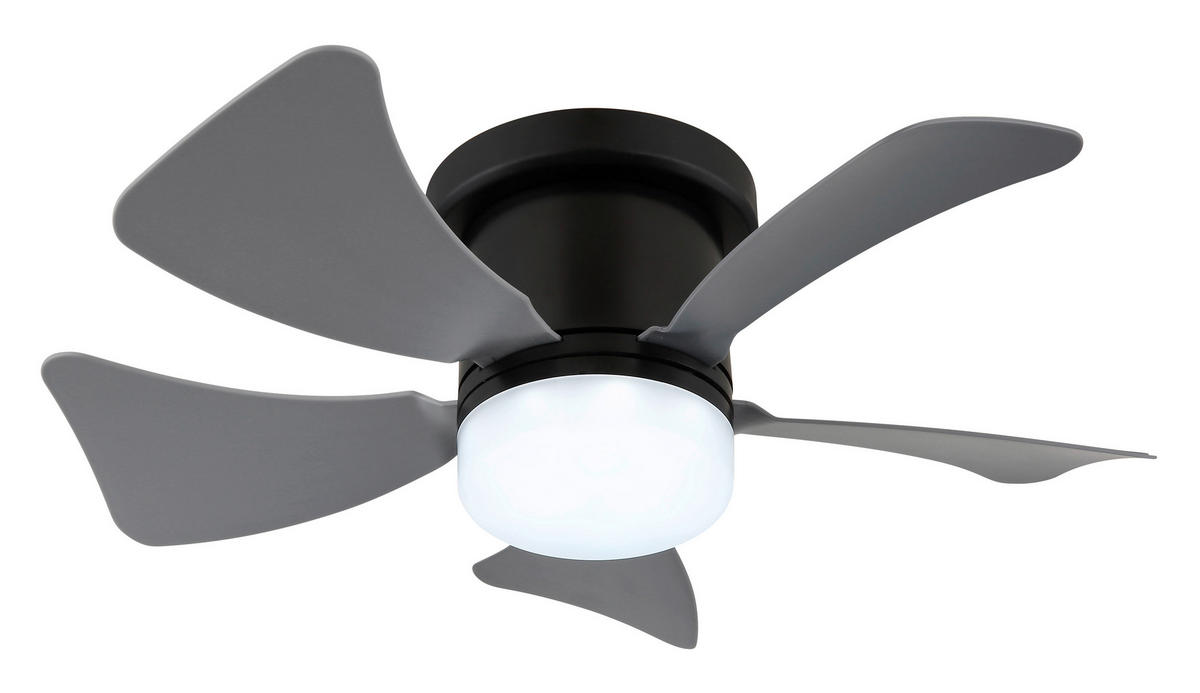 STROPNÍ VENTILÁTOR, 40.6/13 cm  - šedá/bílá, Basics, kov/plast (40.6/13cm) - Globo
