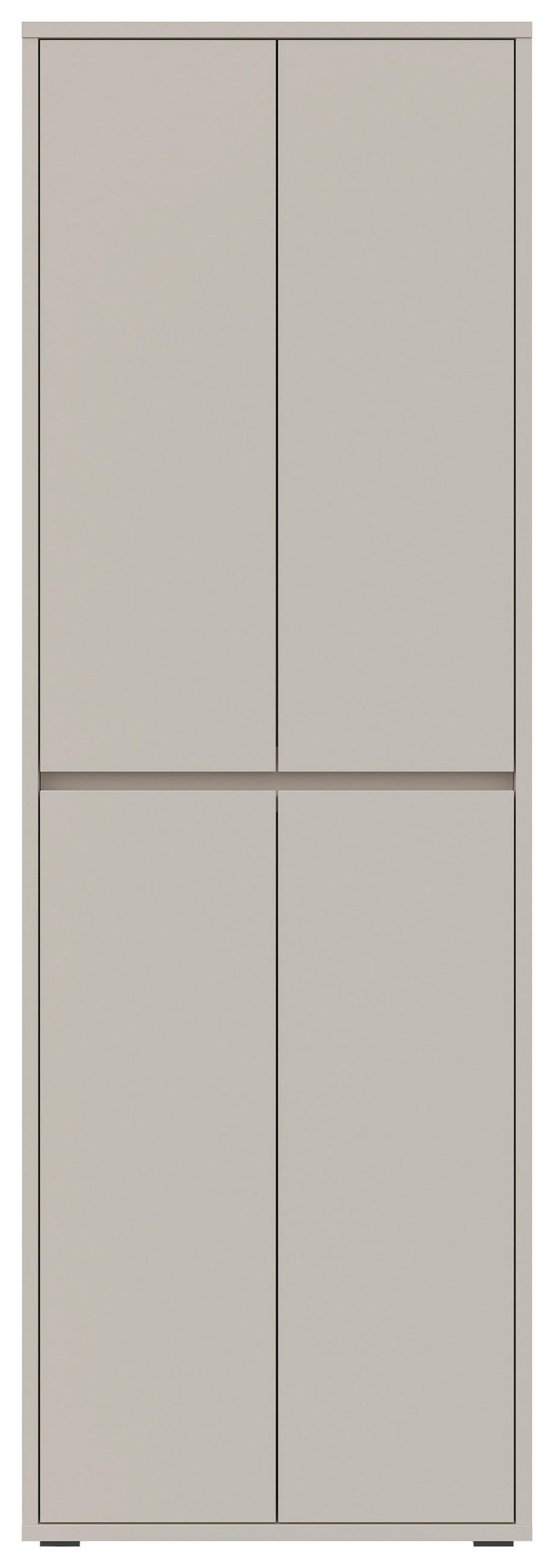 SCHUHSCHRANK Kaschmir  - Kaschmir/Anthrazit, KONVENTIONELL, Holzwerkstoff/Kunststoff (70/210/34cm) - Xora