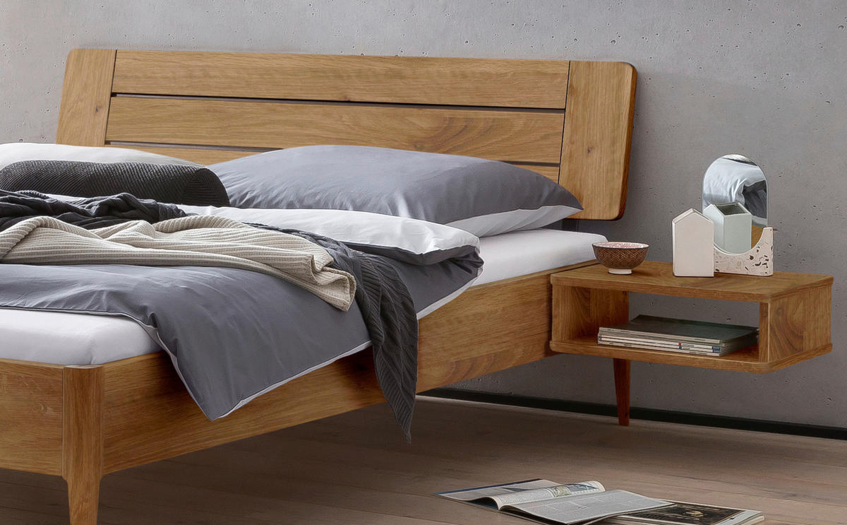 BETT 180/200 cm  in Wildeiche  - Wildeiche, Design, Holz (180/200cm) - Hasena
