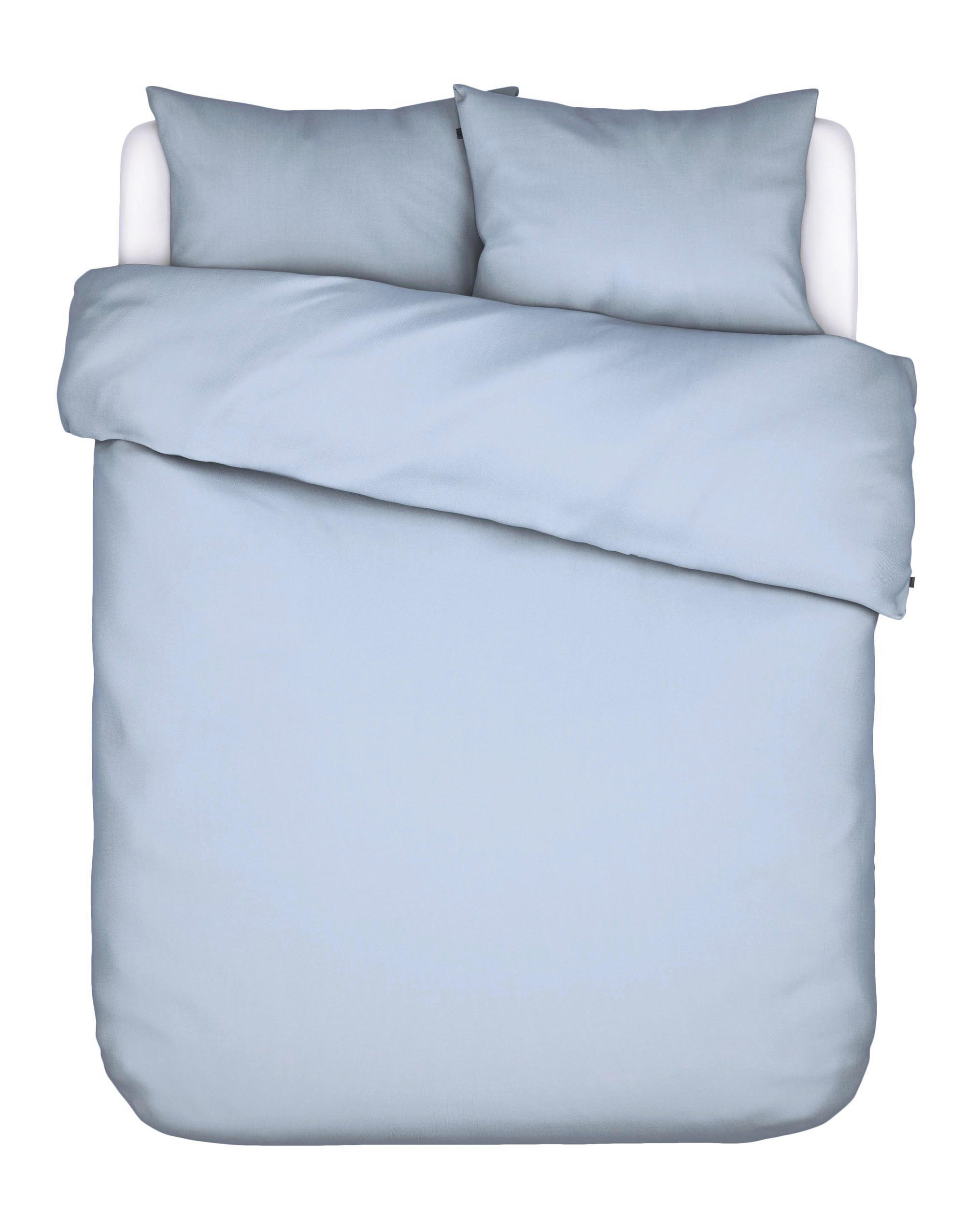 BETTWÄSCHE Satin 200/200 cm  - Pastellblau, Basics, Textil (200/200cm) - Essenza