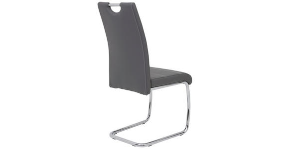 SCHWINGSTUHL in Lederlook - Chromfarben/Weiß, Design, Textil/Metall (43/98/59cm) - Carryhome